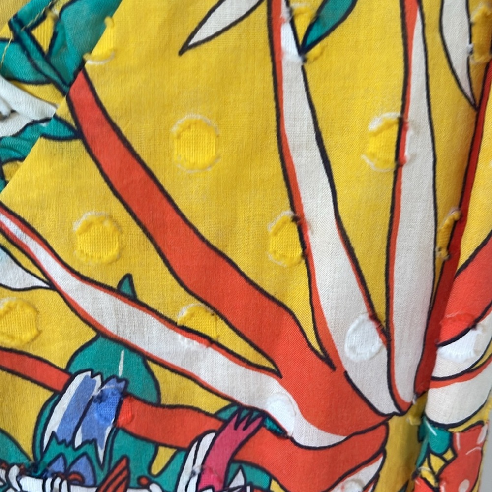 Talbots Floral Yellow Dress worn once - Picture 3 of 6
